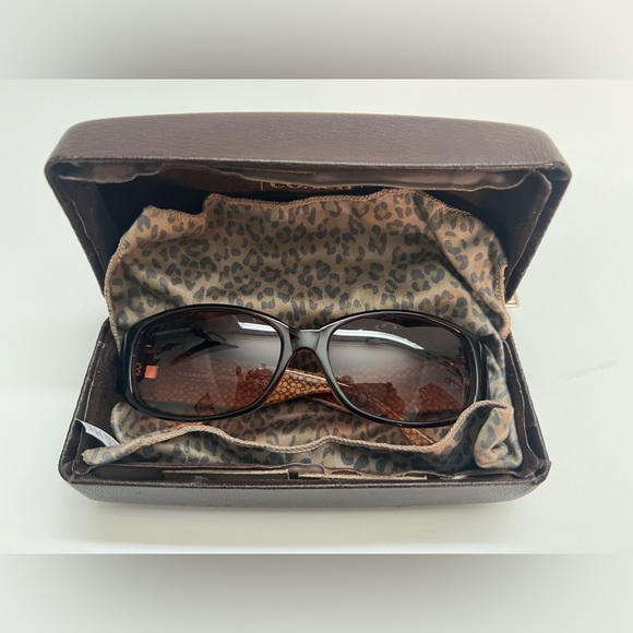 Coach Women’s Oval Dark Tortoise Sunglass KERI #S464 - Picture 4 of 4